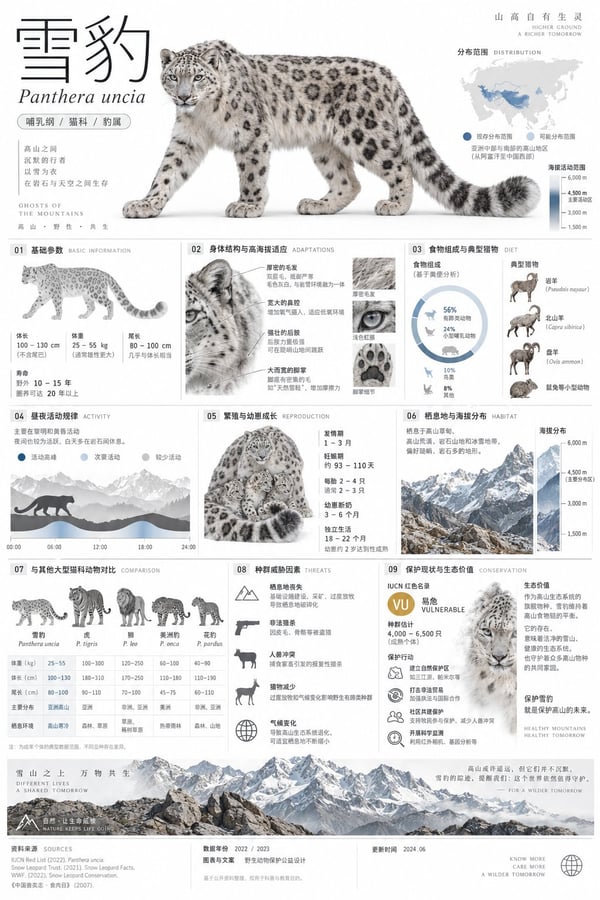 雪豹百科·信息卡 图 1