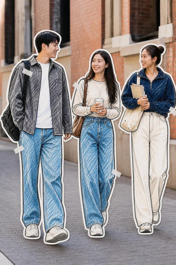 手绘时尚插画模板 图 1