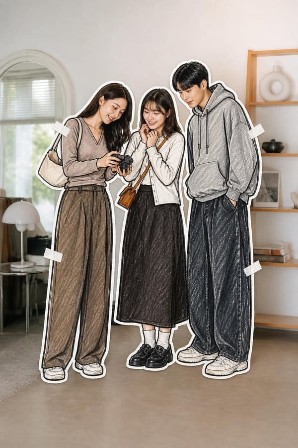 手绘时尚插画模板 图 2