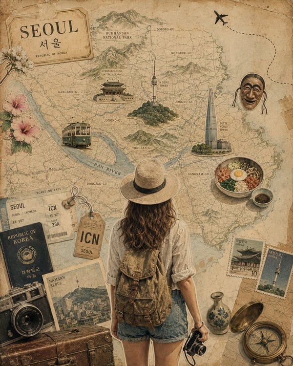 复古旅行拼贴海报 图 2