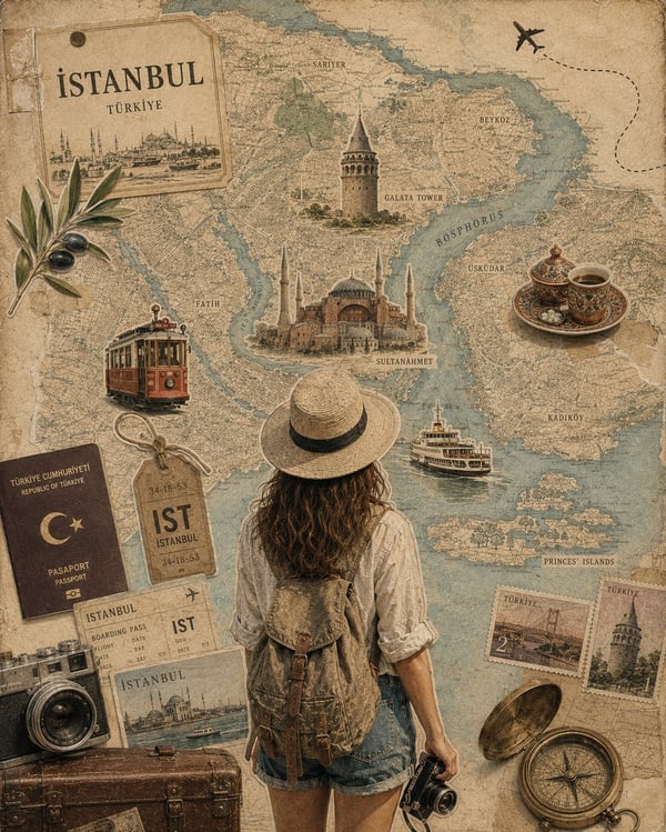 复古旅行拼贴海报 图 3