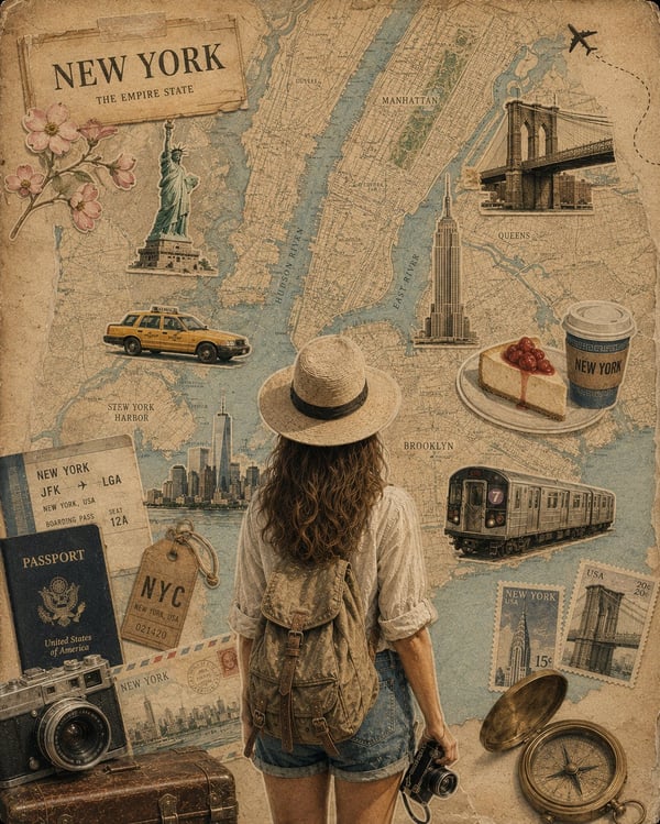 复古旅行拼贴海报 图 4