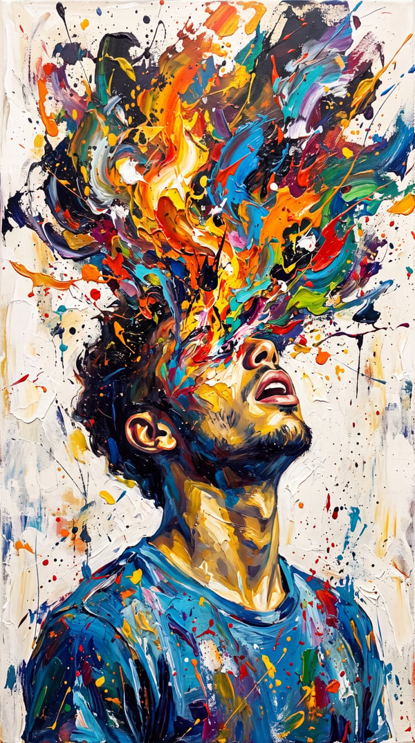 油画抽象意识爆发 图 2