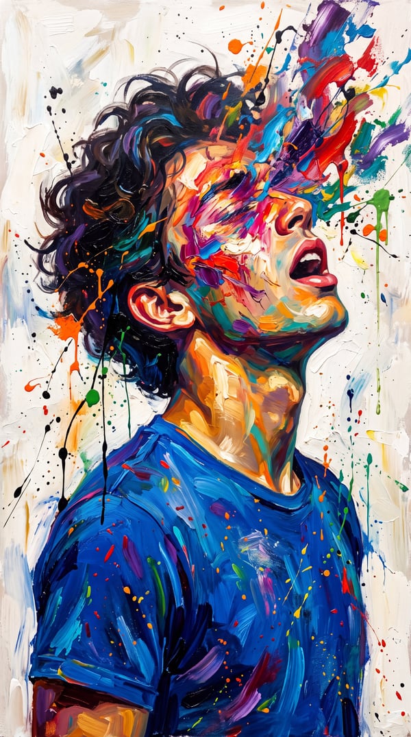 油画抽象意识爆发 图 3