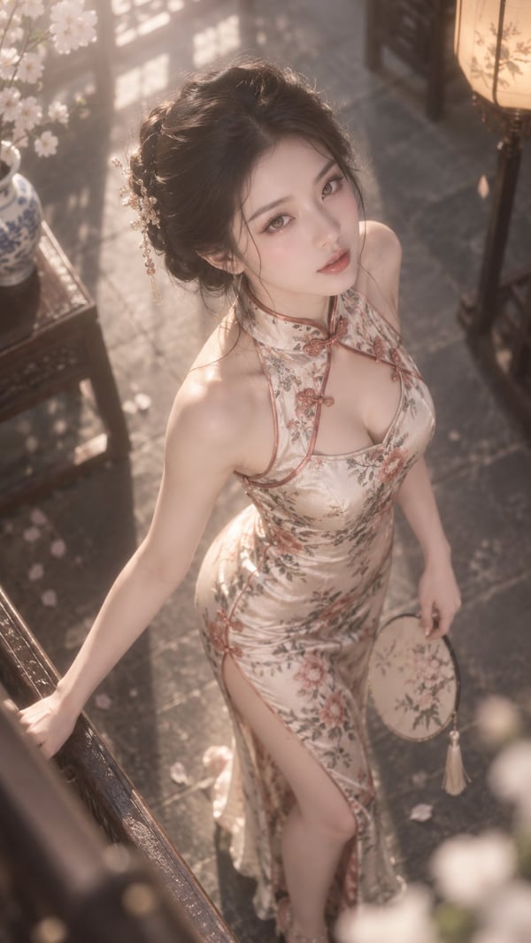 旗袍狐颜俯拍 图 1