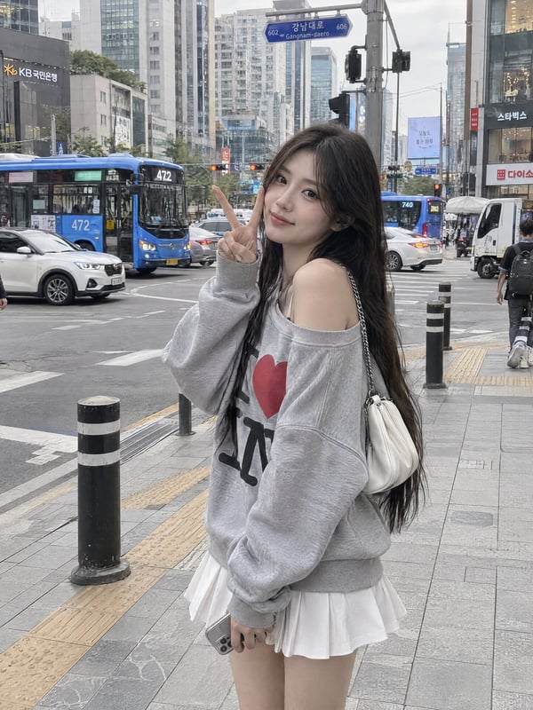 红心卫衣·街头比耶 图 1