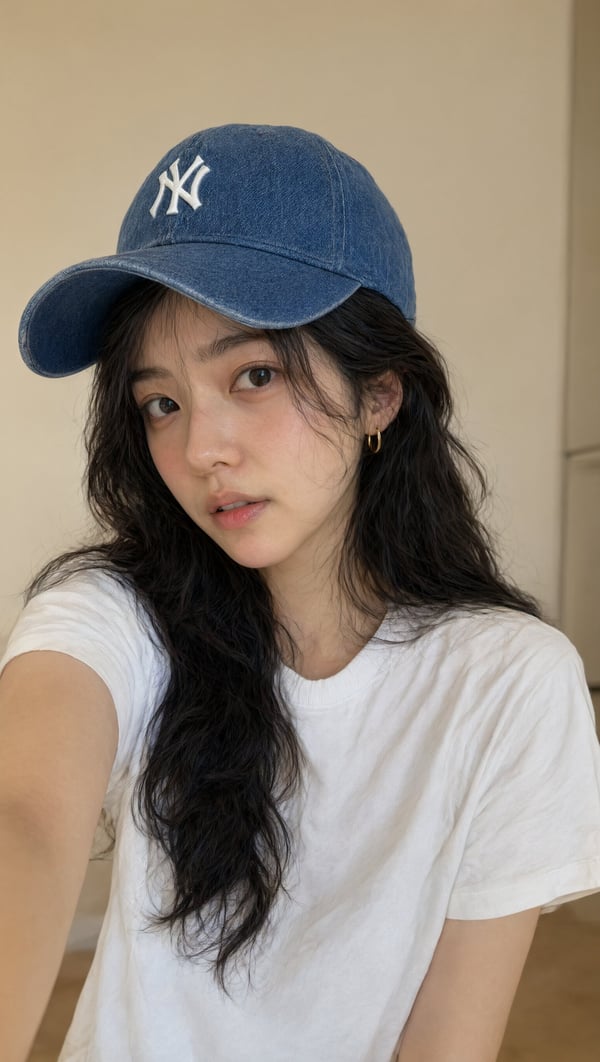 棒球帽少女自拍 图 3