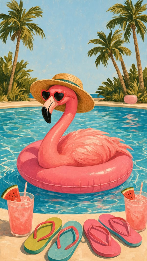 夏日火烈鸟 图 1