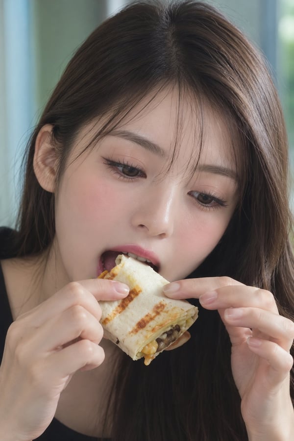卷饼蛋糕午间特写 图 1