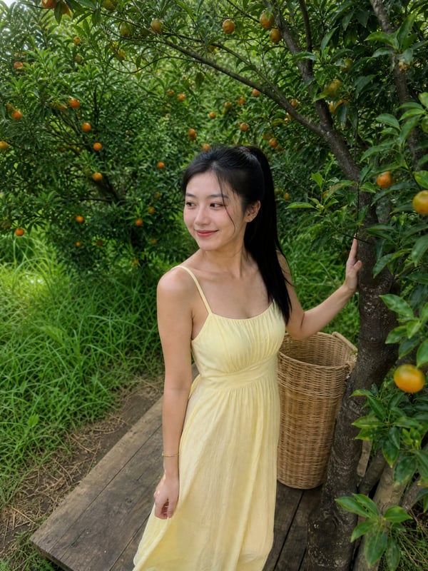 柑橘园畔·俏皮眨眼 图 1