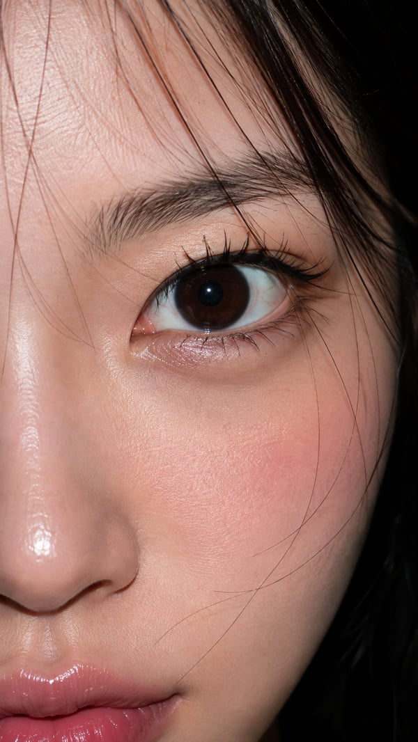 硬闪光下的近脸撒娇 图 2