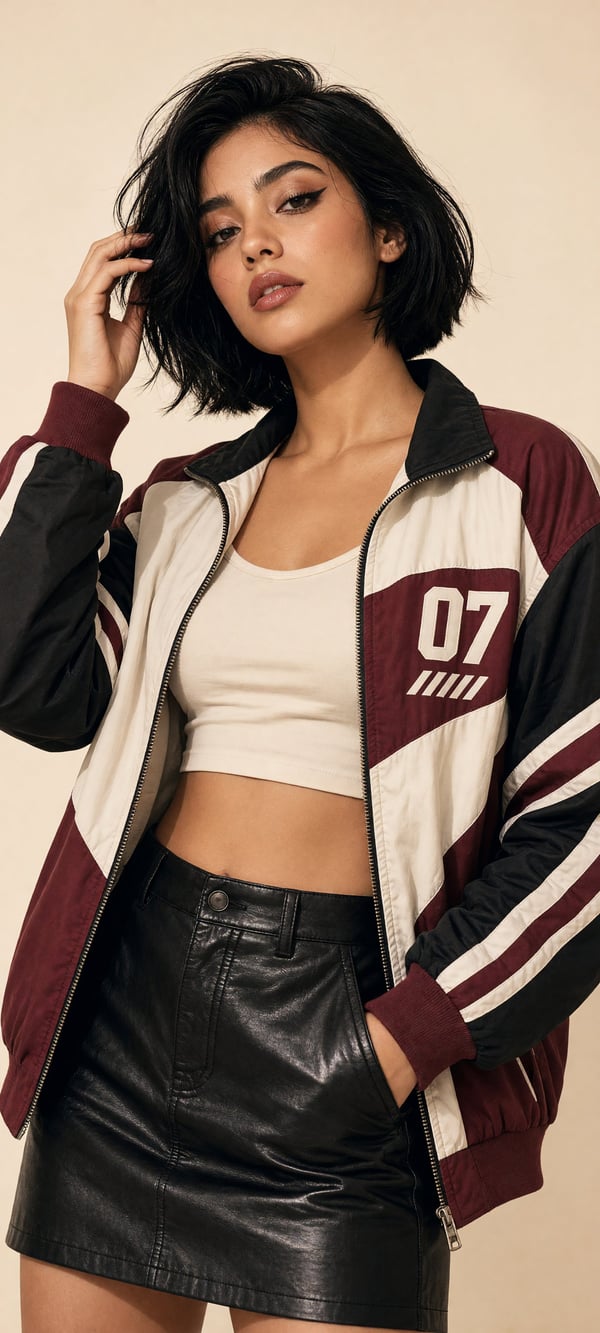 赛车夹克赛车女郎 图 1