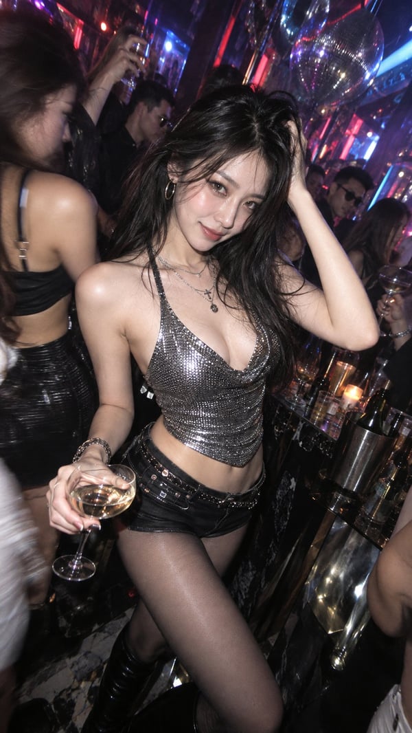 夜店闪光·Y2K妆造 图 1
